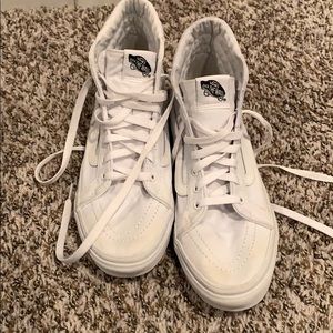 White hightop vans